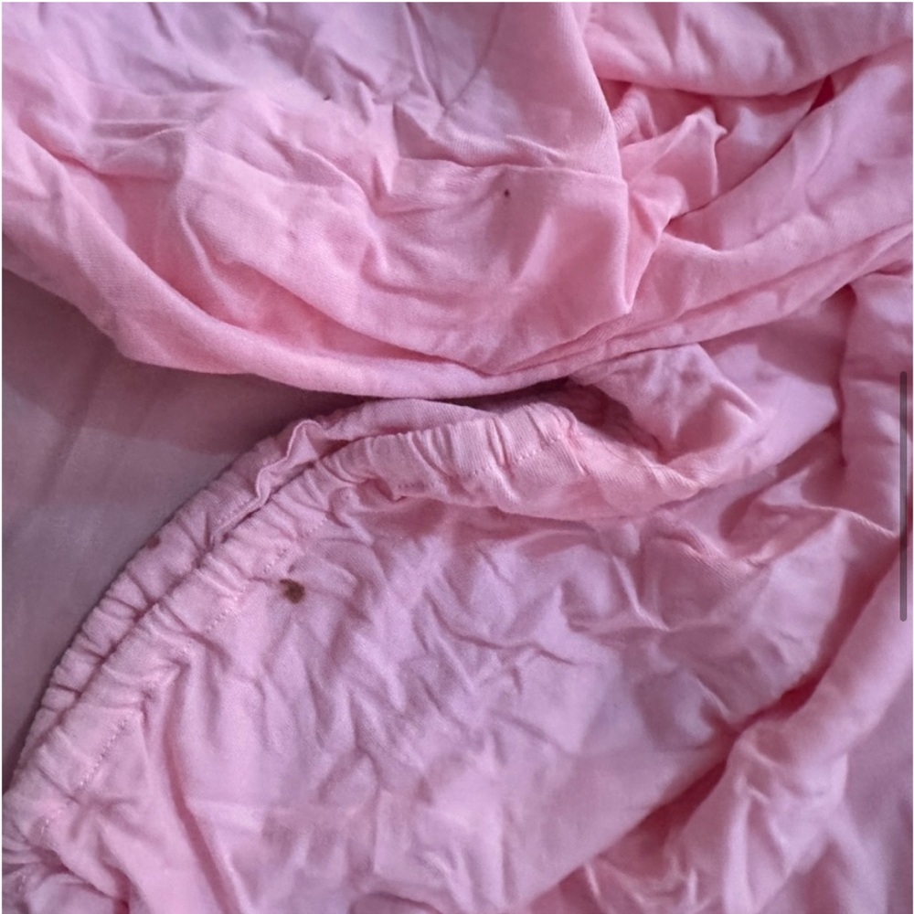 VINTAGE VICTORIAS SECRET PINK TWIN SHEET SET - Picture 9 of 16